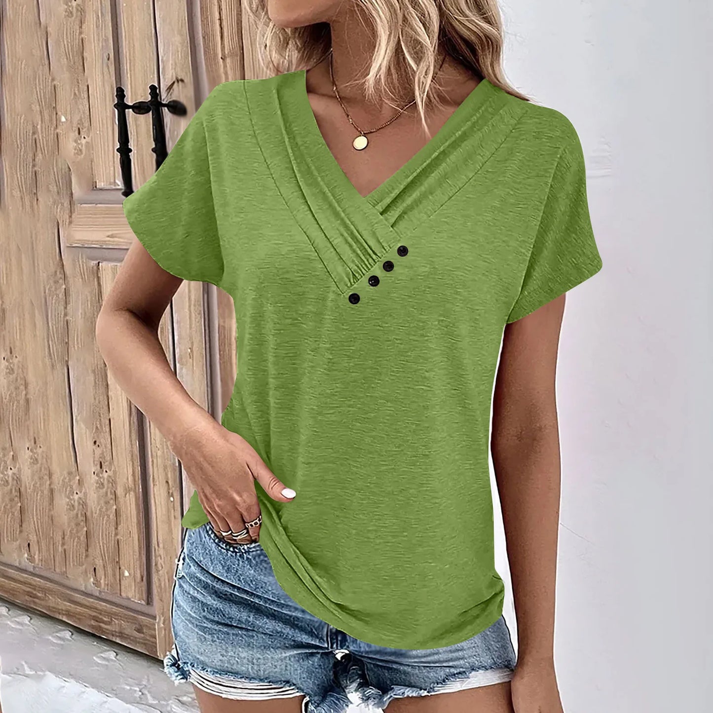 Effortless Elegance V-Neck Tee™