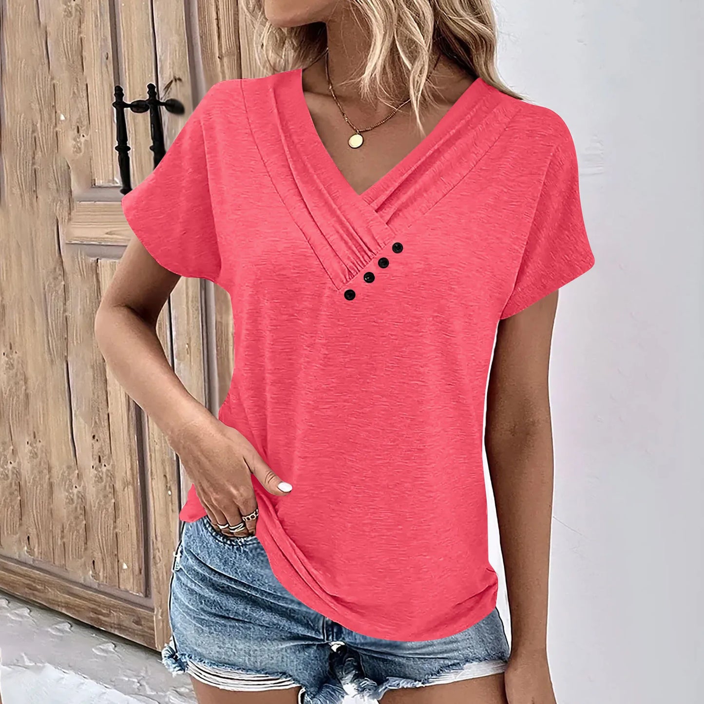 Effortless Elegance V-Neck Tee™