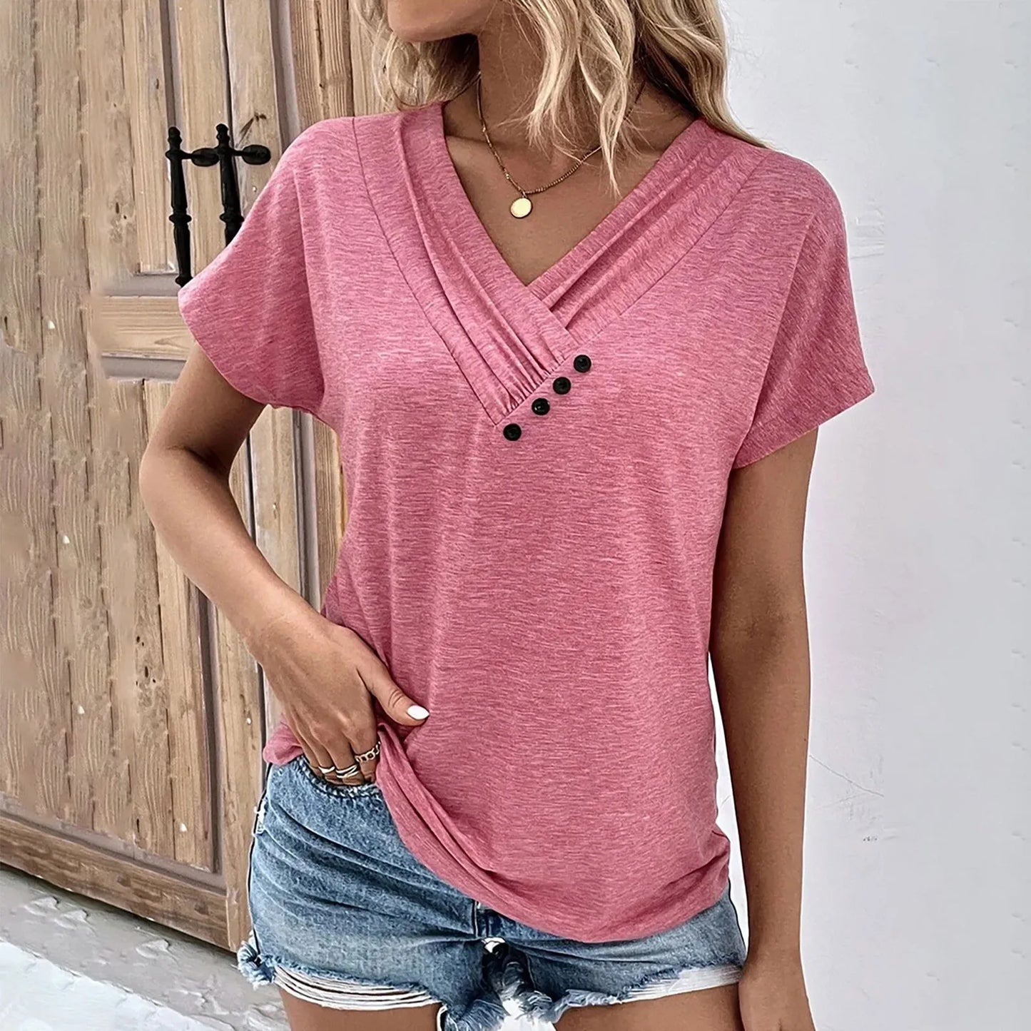 Effortless Elegance V-Neck Tee™