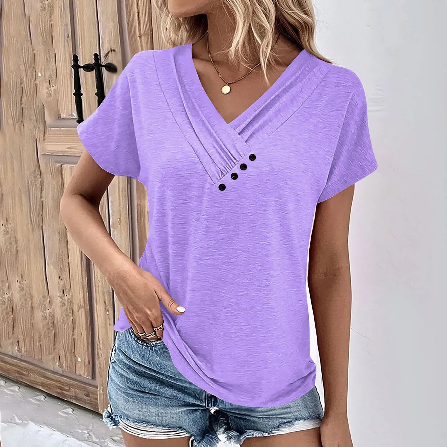 Effortless Elegance V-Neck Tee™